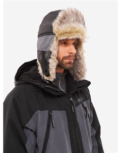 Шапка-ушанка зимняя мужская Горка-Люкс мембранная, Серый Huntsman