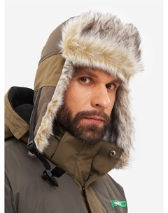 Шапка-ушанка зимняя мужская Yukon Ice мембранная, Зеленый Huntsman
