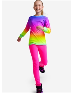 Термокомплект для девочек: брюки, толстовка, Мультицвет Playtoday