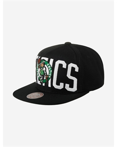 Бейсболка с прямым козырьком MITCHELL NESS HHSS7646-BCEYYPPPBLCK Boston Celtics NBA (черный), Черный Mitchell and ness