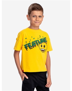 Футболка с принтом желтая, Желтый Button blue