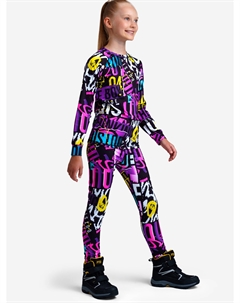 Термокомплект для девочек: брюки, толстовка, Мультицвет Playtoday