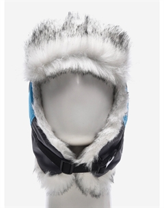Шапка-ушанка зимняя женская с мехом Siberia Lady мембранная, Голубой Huntsman