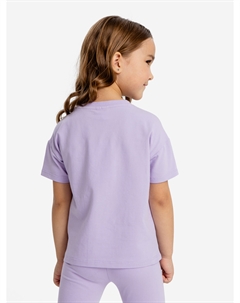 Футболка оверсайз сиреневая для девочки, Фиолетовый Button blue