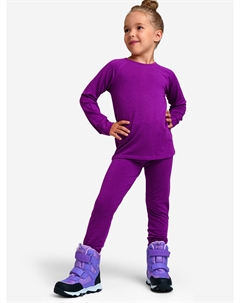 Термокомплект для девочек: брюки, толстовка, Фиолетовый Playtoday