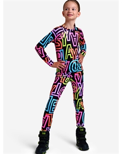 Термокомплект для девочек: брюки, толстовка, Мультицвет Playtoday