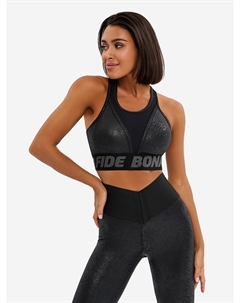 Спортивный топ бра Top For Top "Snake", Черный Bona fide