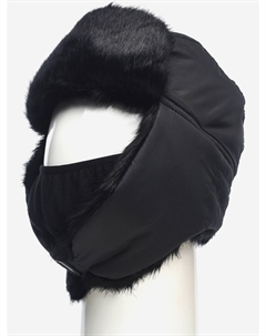 Шапка-ушанка мужская зимняя меховая с маской Евро Норка, Черный Huntsman