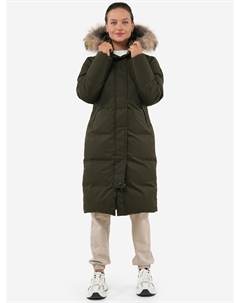 Пуховик женский на натуральном пуху, Зеленый Next line