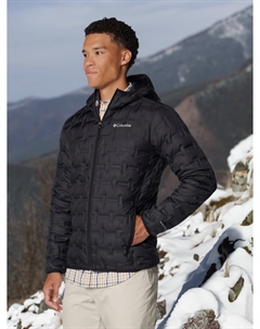 Пуховик мужской Delta Ridge II Down Hooded Jacket, Черный Columbia