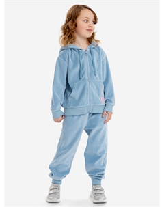 Брюки джоггеры базовые детские для девочки, Голубой Button blue