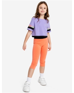 Велосипедки коралловые для девочки, Оранжевый Button blue