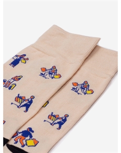 Комплект носков St.Friday Socks x Sock Club Moscow, Шопинг, Три пары носков, Бежевый St. friday