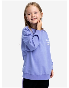 Толстовка фиолетовая с принтом, Фиолетовый Button blue