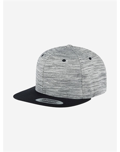 Бейсболка с прямым козырьком 6089SC (черный), Черный Flexfit