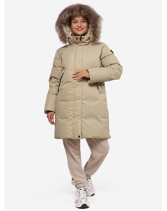 Пуховик женский на натуральном пуху, Бежевый Next line