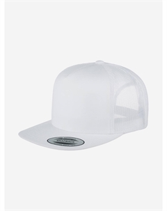 Бейсболка с прямым козырьком 6006 (белый), Белый Flexfit