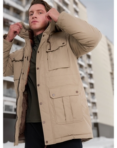 Пуховик мужской, Коричневый Cordillero