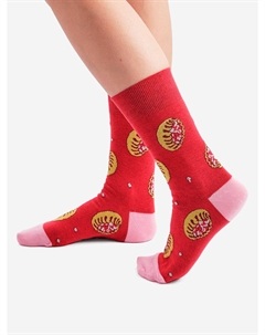 Носки с рисунками St.Friday Socks, Карельская калитка, Красный St. friday