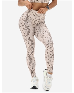 Легинсы женские спортивные, лосины для спорта, тайтсы, Бежевый Barka