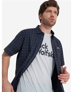 Рубашка с коротким рукавом мужская Norbo, Синий Jack wolfskin