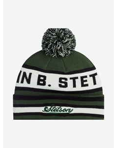 Шапка с помпоном 8599124 JOHN POMPOM (зеленый), Зеленый Stetson