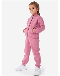 Костюм спортивный для девочек теплый с начесом, Розовый Happyfox