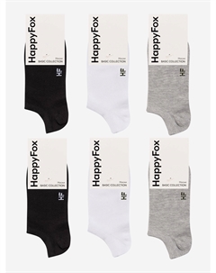 Носки, набор 6 пар, хлопковые, Мультицвет Happyfox