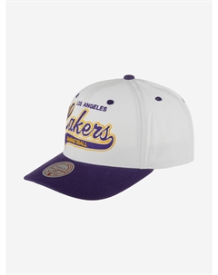Бейсболка MITCHELL NESS HHSS7289-LALYYPPPWHIT Los Angeles Lakers NBA (фиолетовый), Фиолетовый Mitchell and ness