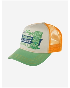 Бейсболка с сеточкой 7751195 TRUCKER CAP TIKI LOUNGE (зеленый), Зеленый Stetson