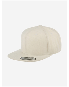 Бейсболка с прямым козырьком 6689M (белый), Белый Flexfit