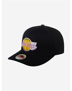 Бейсболка MITCHELL NESS HHSSINTL1265-LALBLCK Los Angeles Lakers NBA (черный), Черный Mitchell and ness