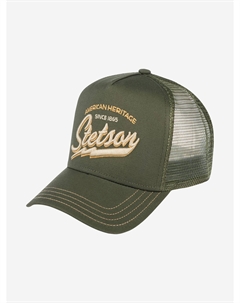 Бейсболка с сеточкой 7751171 TRUCKER CAP AMERICAN HERITAGE CLASSIC (оливковый), Мультицвет Stetson