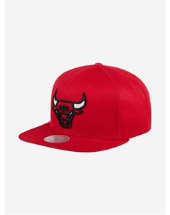 Бейсболка с прямым козырьком MITCHELL NESS 6HSSSH21228-CBURED1 Chicago Bulls NBA (красный), Красный Mitchell and ness
