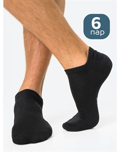 Носки, набор 6 пар, хлопковые, Черный Happyfox