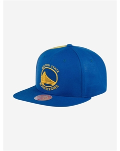 Бейсболка с прямым козырьком MITCHELL NESS HHSS2991-GSWYYPPPBLUE Golden State Warriors NBA (синий), Синий Mitchell and ness