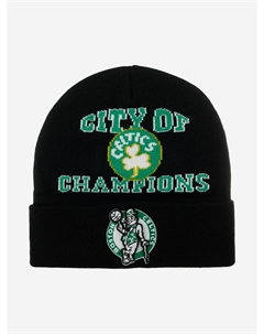 Шапка с отворотом MITCHELL NESS KTCFSH22022-BCEBLCK Boston Celtics NBA (черный), Черный Mitchell and ness