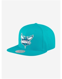 Бейсболка с прямым козырьком MITCHELL NESS 6HSSMM18842-CHOTEAL Charlotte Hornets NBA (голубой), Голубой Mitchell and ness