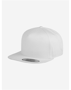 Бейсболка с прямым козырьком 6007 (белый), Белый Flexfit