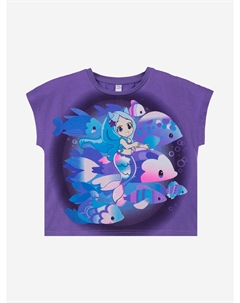 Футболка для девочки, Фиолетовый Playtoday