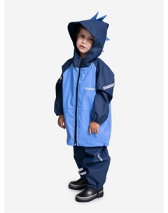 Куртка-дождевик непромокаемая детская Дино, Синий Symbion