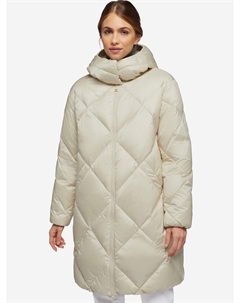 Пуховик женский оверсайз Tahina, Бежевый Geox