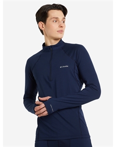 Термобелье верх мужское Midweight Stretch Long Sleeve Half Zip, Синий Columbia