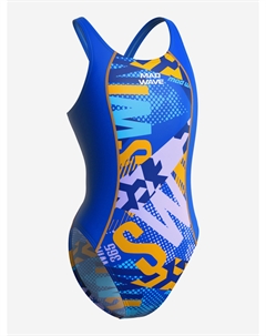 Юниорский купальник спортивный антихлор Salut Junior PBT A4, Фиолетовый Mad wave