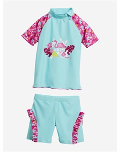 Купальный костюм "Фламинго" для девочки, Голубой Playshoes