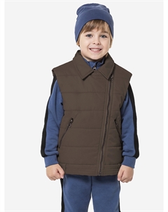 ЖИЛЕТ, Коричневый Nikastyle