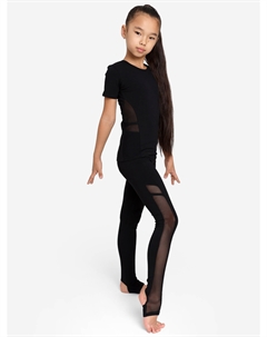 Футболка спортивная для девочки, Черный Wildwins