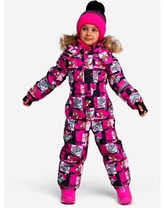 Комбинезон зимний для девочек, Мультицвет Playtoday