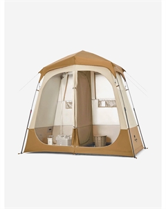 Палатка душ-туалет, двойной, алюминиевый каркас, коричневый, Коричневый Naturehike