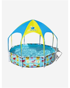 Бассейн каркасный с навесом 56432 (244х51см), Голубой Bestway